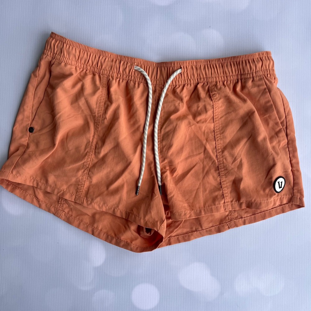 Vuori Womens Kore Short Burnt Orange Peach Athletic Running Gym Shorts Size XS